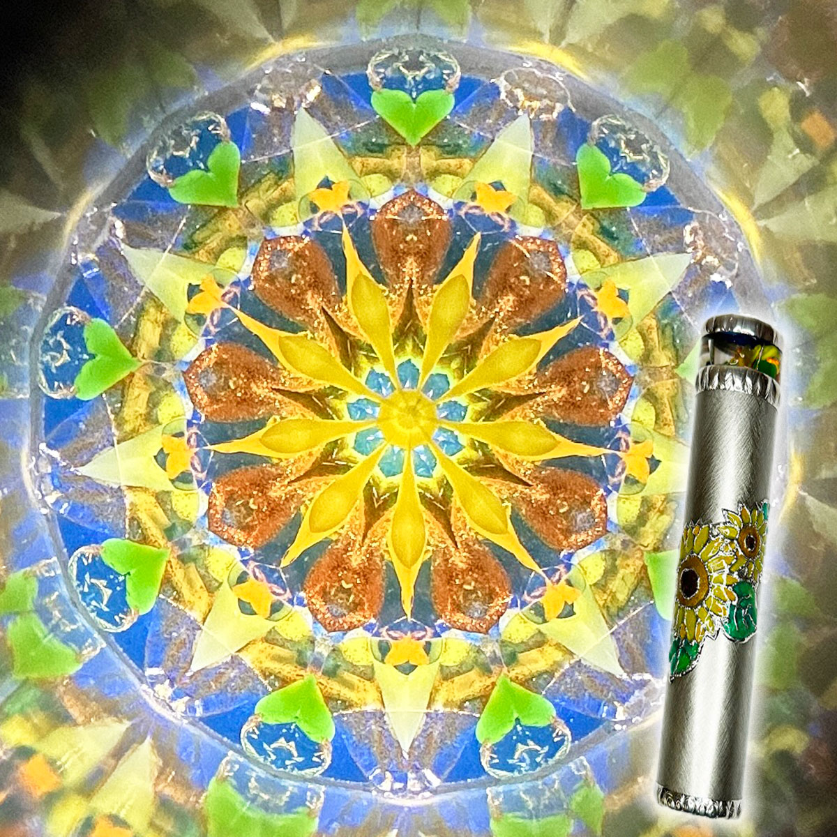 万華鏡 オイル万華鏡 ひまわり mikks mk-sun-a