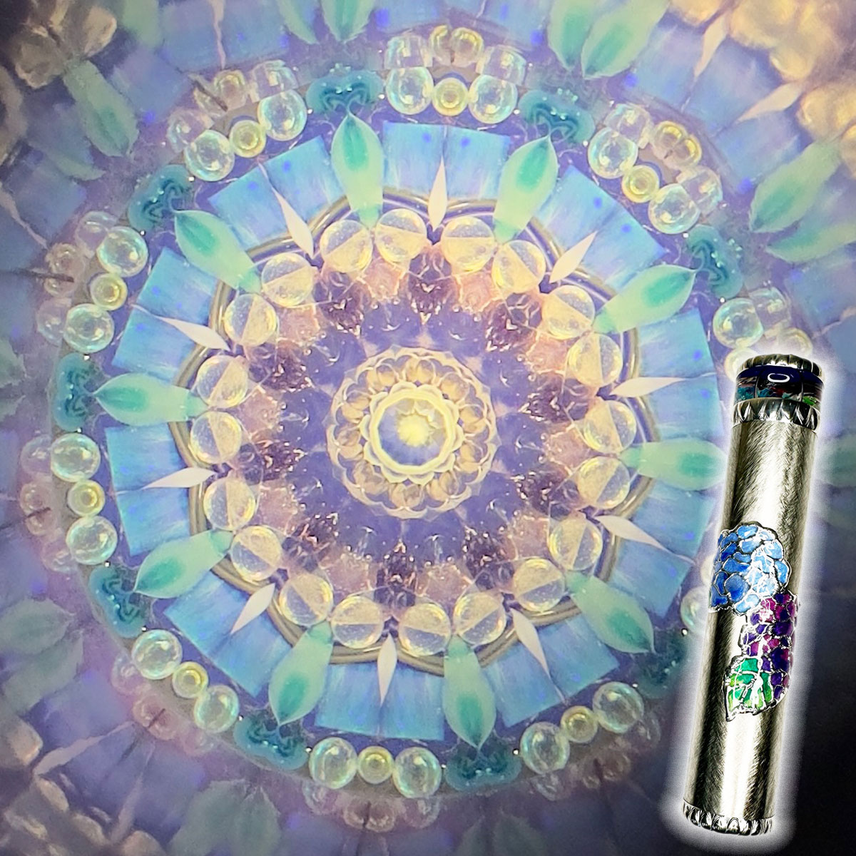 万華鏡 オイル万華鏡 あじさい 紫陽花 mikks mk-ajisai-a