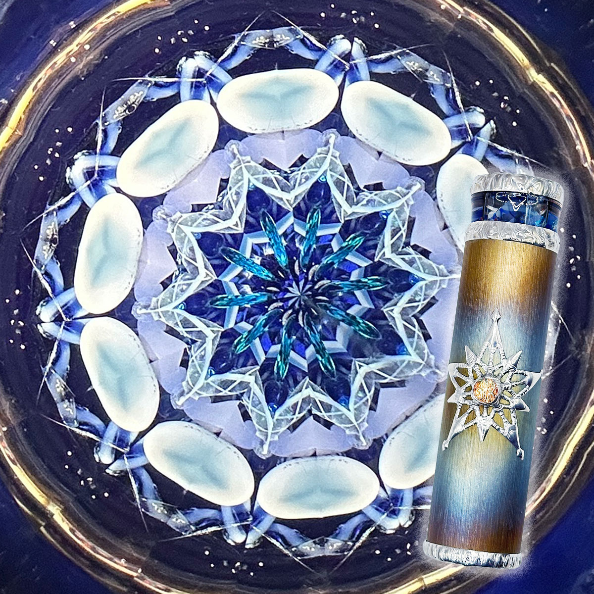 オイル万華鏡 青い万華鏡 一番星 mk-ichihoshi