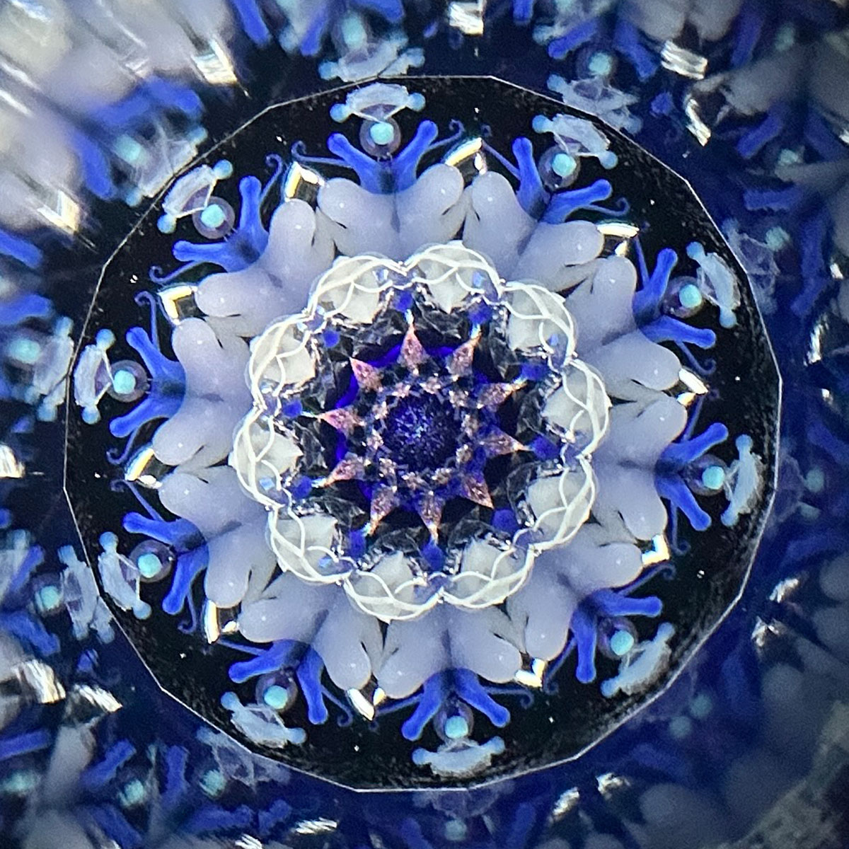 オイル万華鏡 青い万華鏡 煌き mk-kirameki